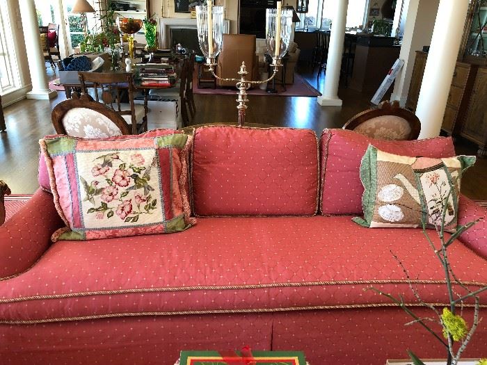 Baker custom sofa for sale originally $2600 measures 88"l x 37"d x 30"h asking $580