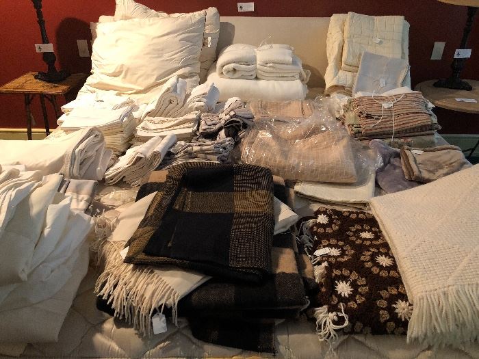 wonderful selection of fine linens for sale - king and twin sized