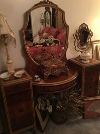 Part of the French bedroom suite 
