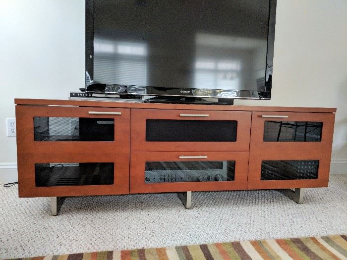 BDI TV Stand/Entertainment Cabinet - purchased from Crutchfield - 65" Wide x 22" Deep