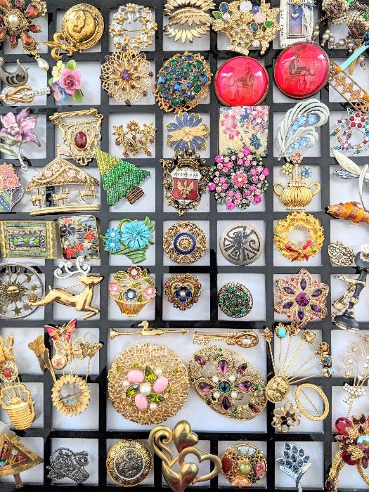 Costume Jewelry - lots of pins!