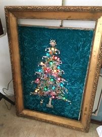 Vintage jeweled Christmas tree