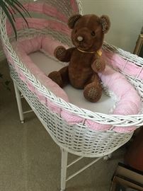 Antique baby bassinet