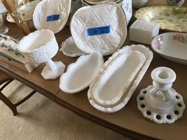 Vintage milk glass