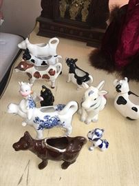 Cow pitcher collection