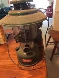 Vintage Coleman Lantern, along with other Coleman and camping items, sorry no tents or campers
