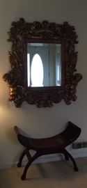 The mirror got off the floor and on the wall and ready for you to take home!