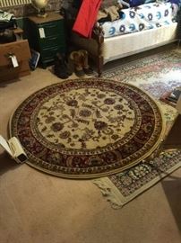 selection of oriental rugs (round, runners, 8' x 10' and others) machine and hand knotted