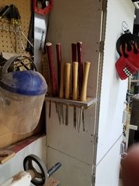 wood lathe working tools, complete set, welding mask