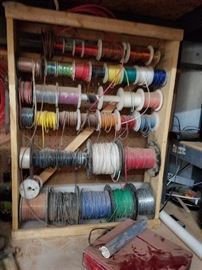 rolls and rolls of copper electrical wire