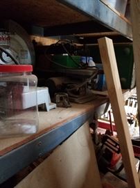 table saw and hand help saws,