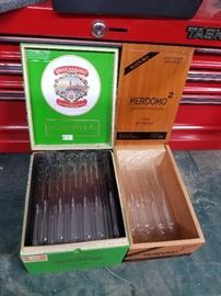 cigar boxes, tudes and lab containers