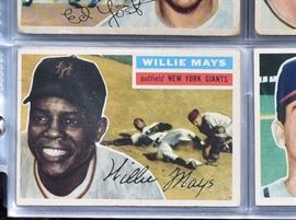 1956 Topps Baseball Card Set             Bid on-line today through March 21st at www.fairfieldauction.com