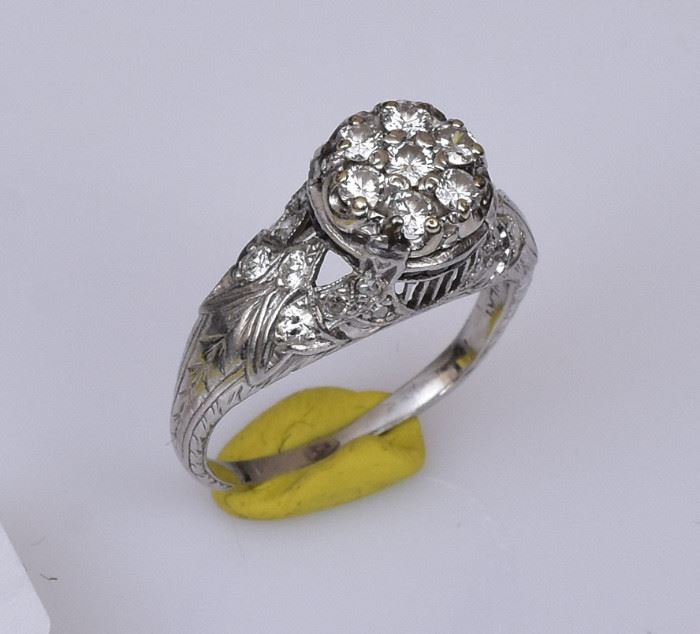 Platinum Diamond Ring             Bid on-line today through March 21st at www.fairfieldauction.com