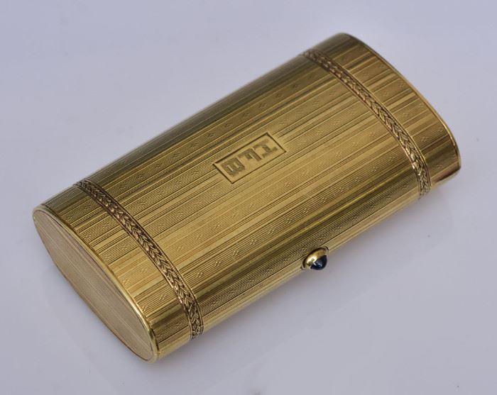 Schanfein and Tamis 14k Gold Compact             Bid on-line today through March 21st at www.fairfieldauction.com             Bid on-line today through March 21st at www.fairfieldauction.com