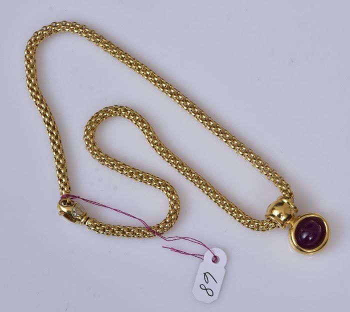 18k Gold Necklace             Bid on-line today through March 21st at www.fairfieldauction.com