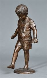 Dennis V. Smith Bronze Statue of a Young Boy
38" high
signed and dated 2002 on the base             Bid on-line today through March 21st at www.fairfieldauction.com