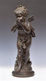 Bronze Figure of a Cherub             Bid on-line today through March 21st at www.fairfieldauction.com