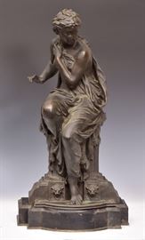 Bronze Figure of a Classical Maiden             Bid on-line today through March 21st at www.fairfieldauction.com