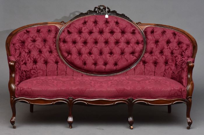Victorian Rosewood Parlor Set (5)             Bid on-line today through March 21st at www.fairfieldauction.com