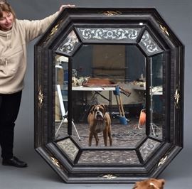 Large Dutch Ebonised Mirror             Bid on-line today through March 21st at www.fairfieldauction.com