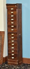 Victorian Oak File Cabinet             Bid on-line today through March 21st at www.fairfieldauction.com