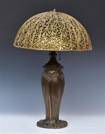 Gilt Metal Parlor Lamp             Bid on-line today through March 21st at www.fairfieldauction.com