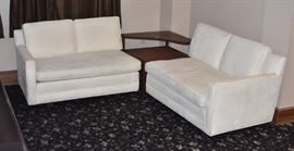 Danish Modern Suede Corner Sofa             Bid on-line today through March 21st at www.fairfieldauction.com