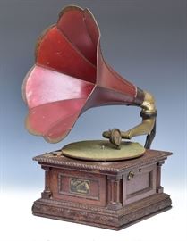 Victor Oak Phonograph             Bid on-line today through March 21st at www.fairfieldauction.com