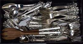 Gorham Sterling Silver Partial Flatware Set             Bid on-line today through March 21st at www.fairfieldauction.com