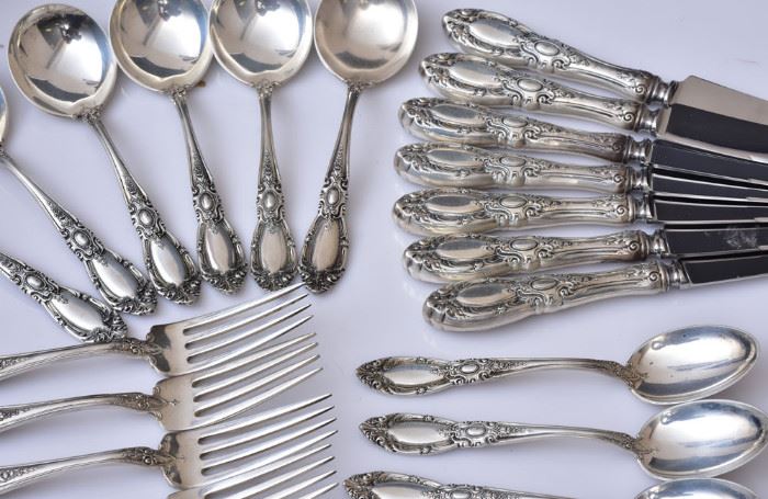 Towle Sterling Silver Flatware             Bid on-line today through March 21st at www.fairfieldauction.com