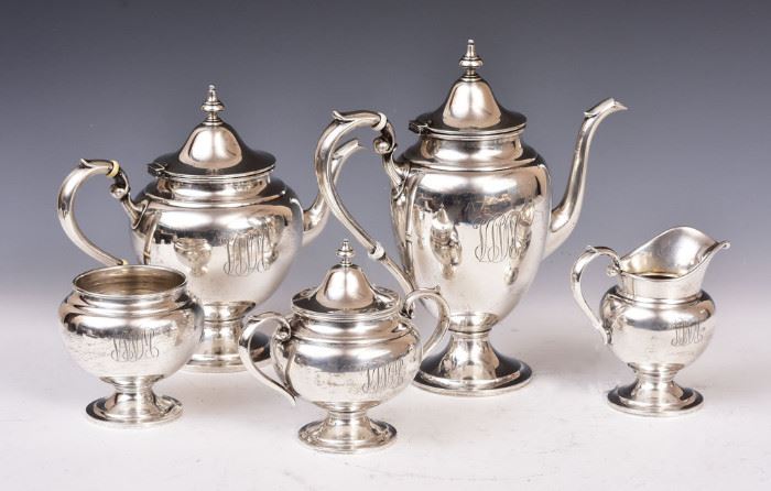 Gorham Sterling Silver Tea Set             Bid on-line today through March 21st at www.fairfieldauction.com