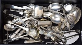 Group of Sterling Silver Flatware             Bid on-line today through March 21st at www.fairfieldauction.com