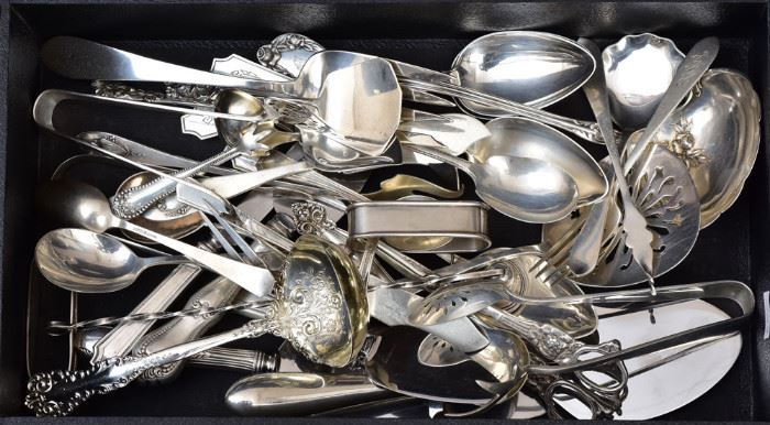 Group of Sterling Silver Flatware             Bid on-line today through March 21st at www.fairfieldauction.com