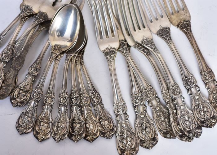 Reed and Barton Sterling Silver Flatware             Bid on-line today through March 21st at www.fairfieldauction.com