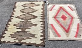 Two Navajo Weavings             Bid on-line today through March 21st at www.fairfieldauction.com