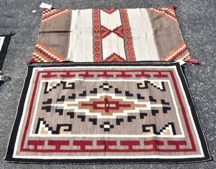 Two Navajo Weavings             Bid on-line today through March 21st at www.fairfieldauction.com
