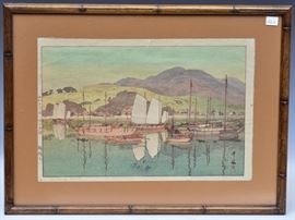 Hiroshi Yoshida Wood Block             Bid on-line today through March 21st at www.fairfieldauction.com