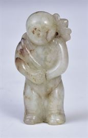 Carved Jade Figure             Bid on-line today through March 21st at www.fairfieldauction.com