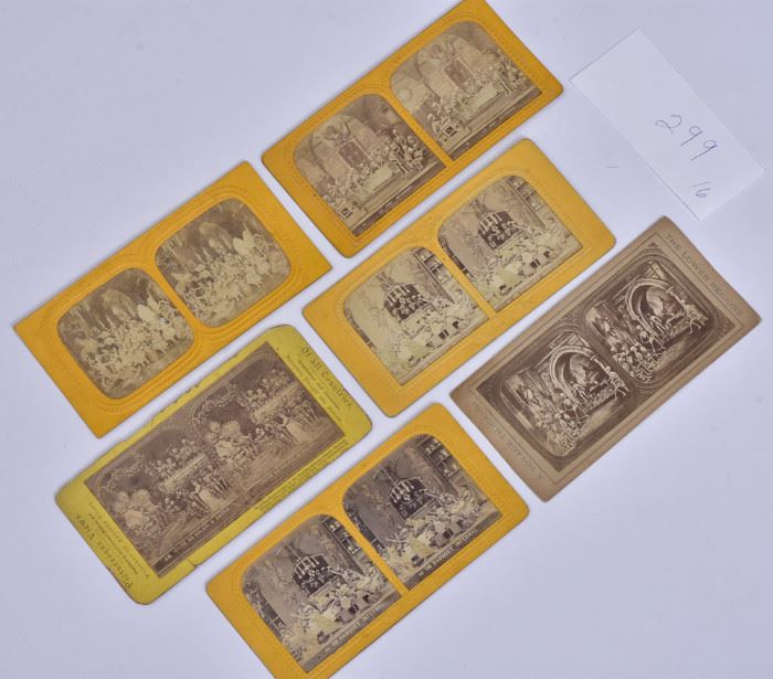 Six Stereoscopic Diableries Cards             Bid on-line today through March 21st at www.fairfieldauction.com