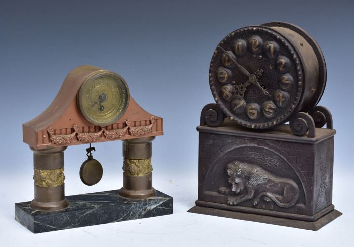 Pair of Secessionist Mantel Clocks             Bid on-line today through March 21st at www.fairfieldauction.com