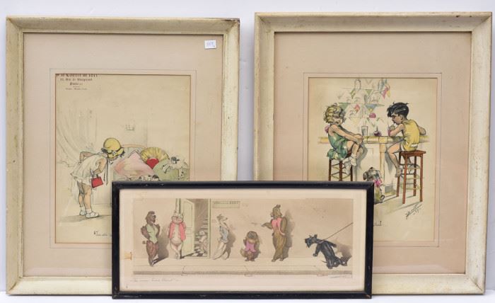 Three French Lithographs             Bid on-line today through March 21st at www.fairfieldauction.com