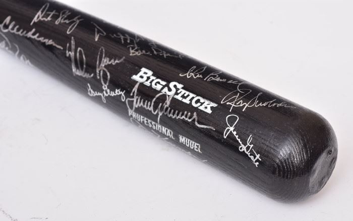 1969 Miracle Mets 25th Anniversary Signed Bat             Bid on-line today through March 21st at www.fairfieldauction.com