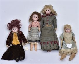 0ver 100 German bisque dolls             Bid on-line today through March 21st at www.fairfieldauction.com