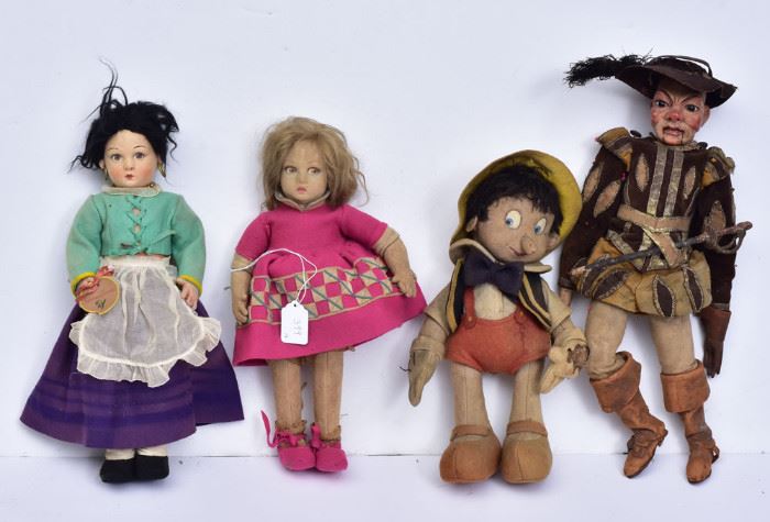 Three Felt Dolls             Bid on-line today through March 21st at www.fairfieldauction.com