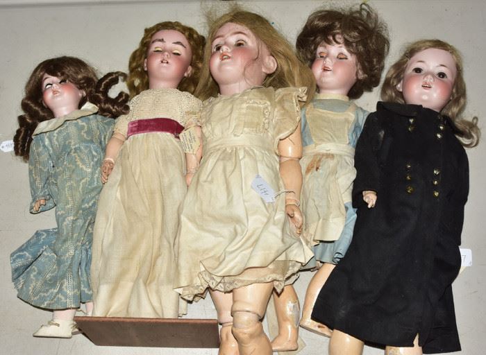 Over 100 German bisque dolls             Bid on-line today through March 21st at www.fairfieldauction.com