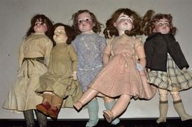 Over 100 German bisque dolls             Bid on-line today through March 21st at www.fairfieldauction.com
