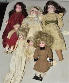 Over 100 German bisque dolls             Bid on-line today through March 21st at www.fairfieldauction.com