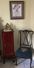 Jewelry Armoire, Parlor Chair & More