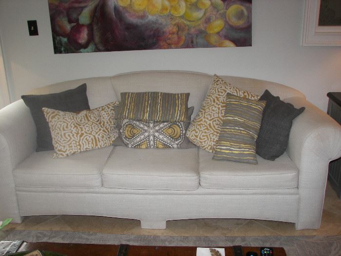 sofa for sale but pillows are not for sale